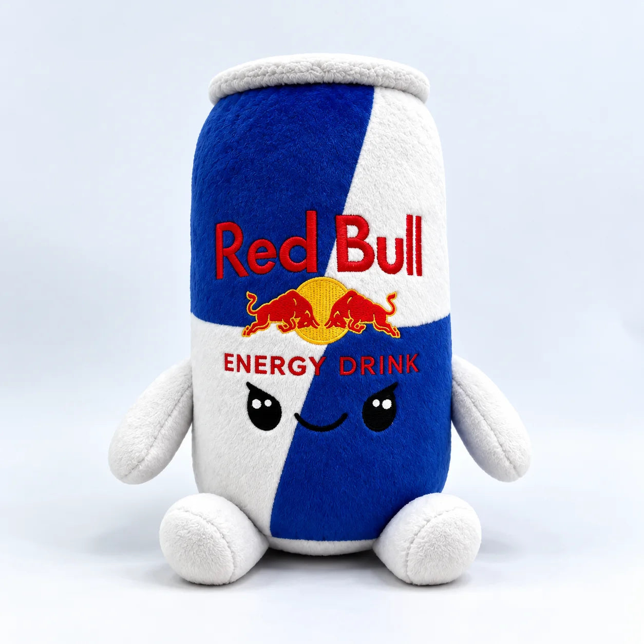 Classic Blue & White can plush.