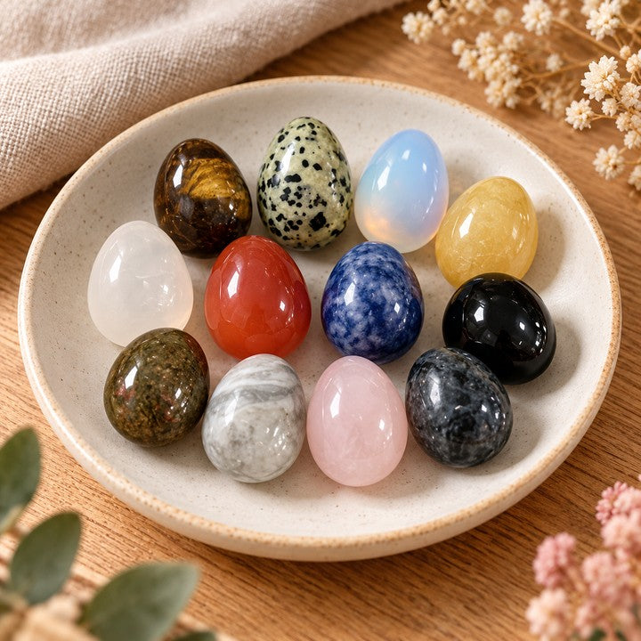 Photo tour of 12 Polished Mini Egg Stones