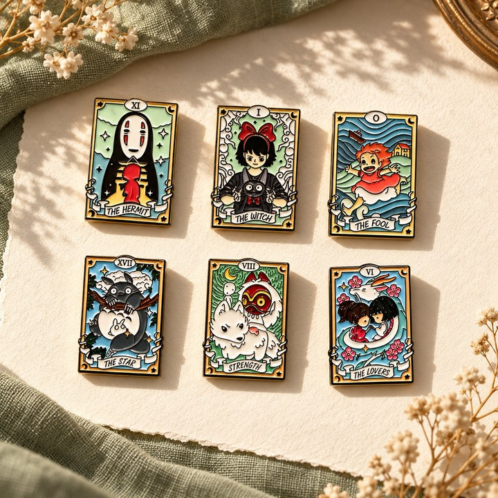 Photo tour of TENLOVE Storykeeper Six Anime Enamel Pins