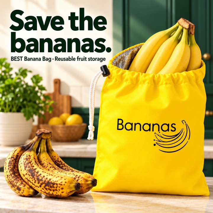 Silent tour of BEST Banana Bag product imagery