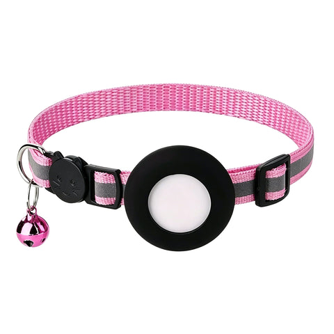Pink / black holder collar; finder tag sold separately