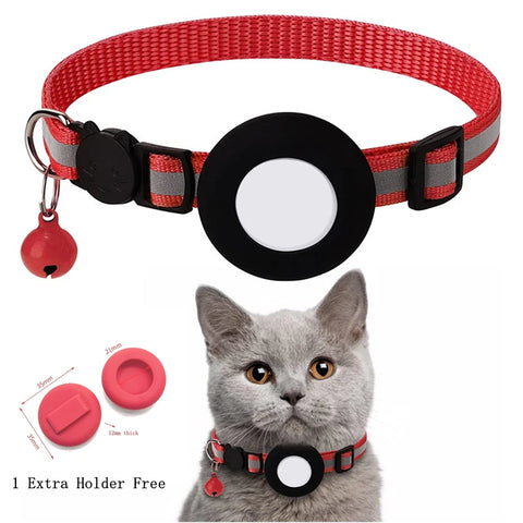 Red + spare holder collar; finder tag sold separately