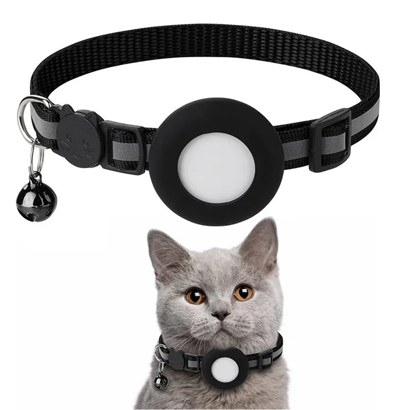 Black collar and holder; tracker pictured is sold separately