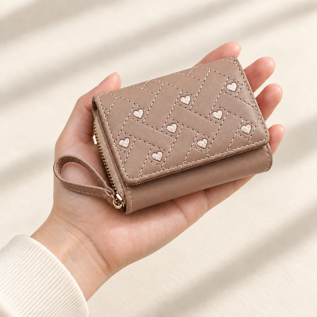 TEN LOVE Mini Wallet in Latte