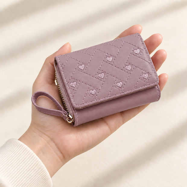 TEN LOVE Mini Wallet in Mauve