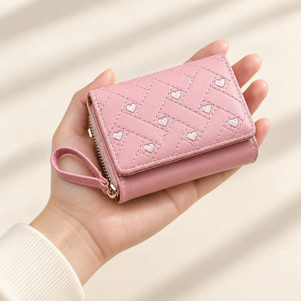 TEN LOVE Mini Wallet in Rose