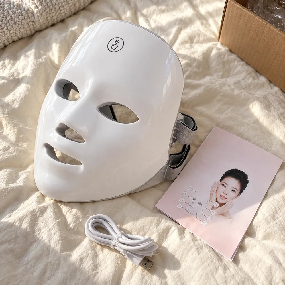 Afterglow white LED face mask: photo 7.