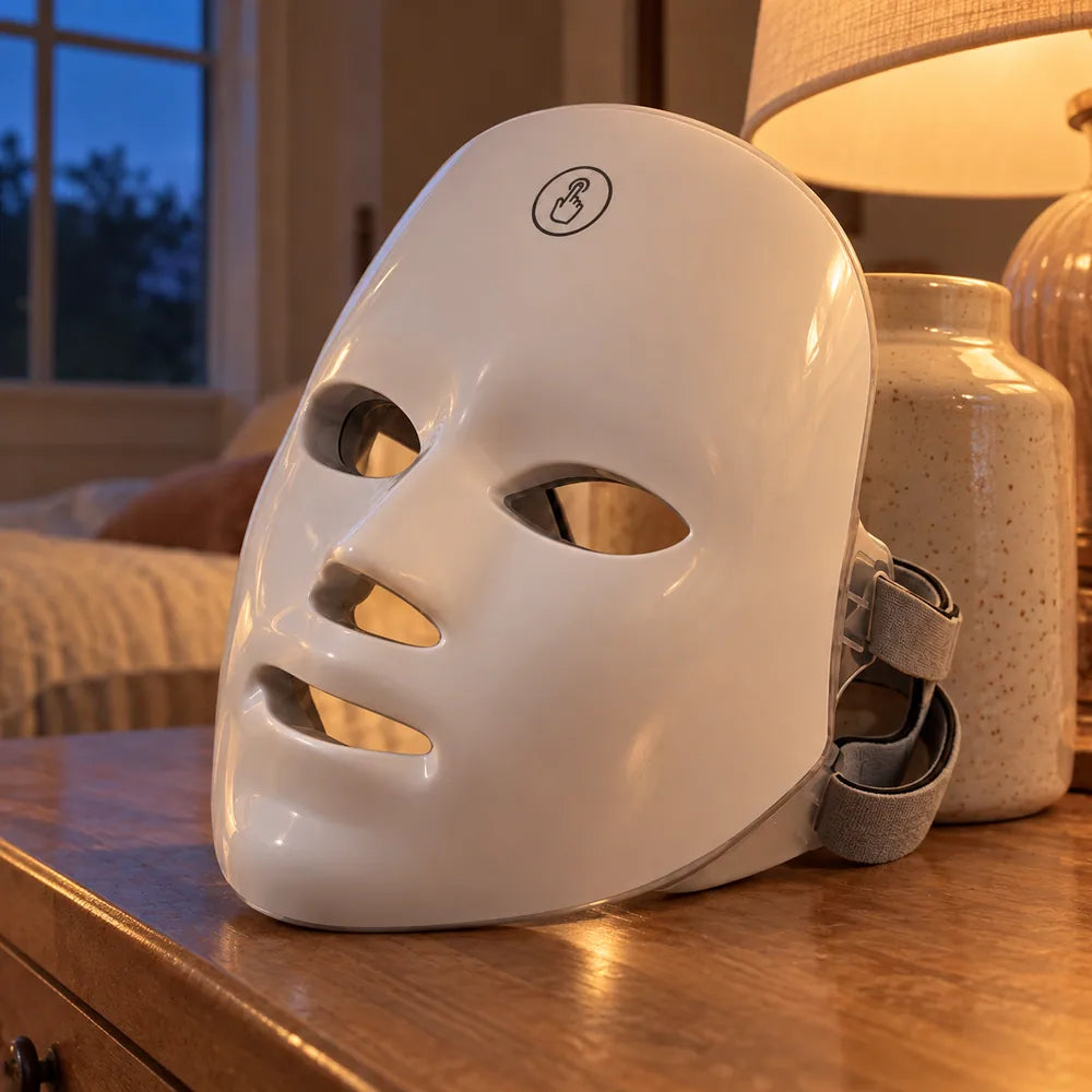 Afterglow white LED face mask: photo 10.