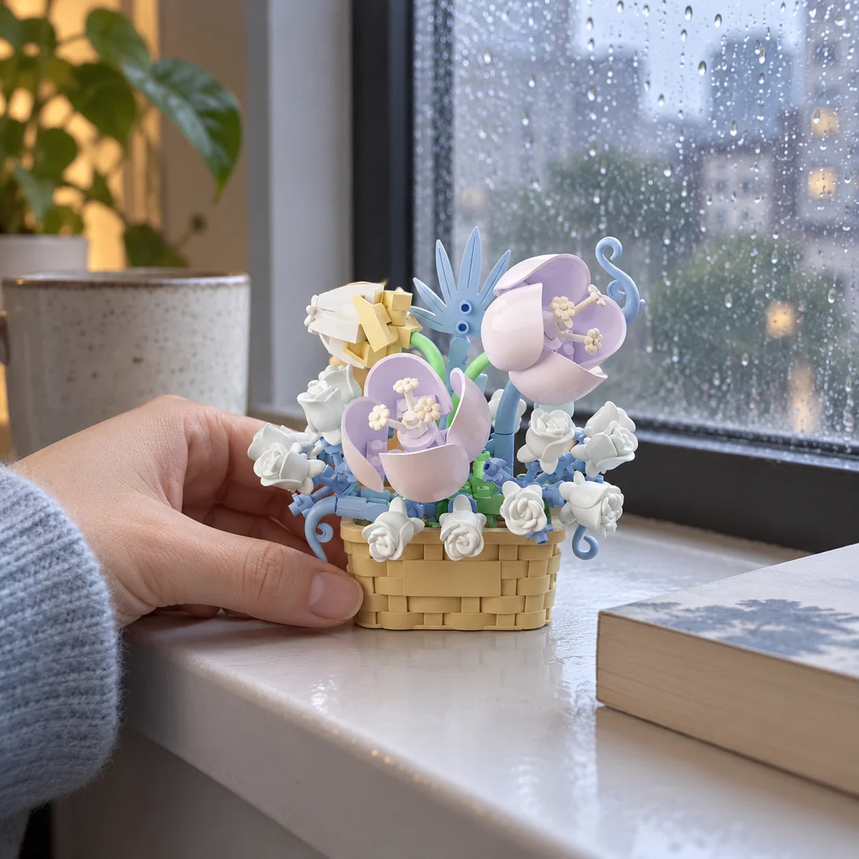 Pastel Dreams by a rainy window.