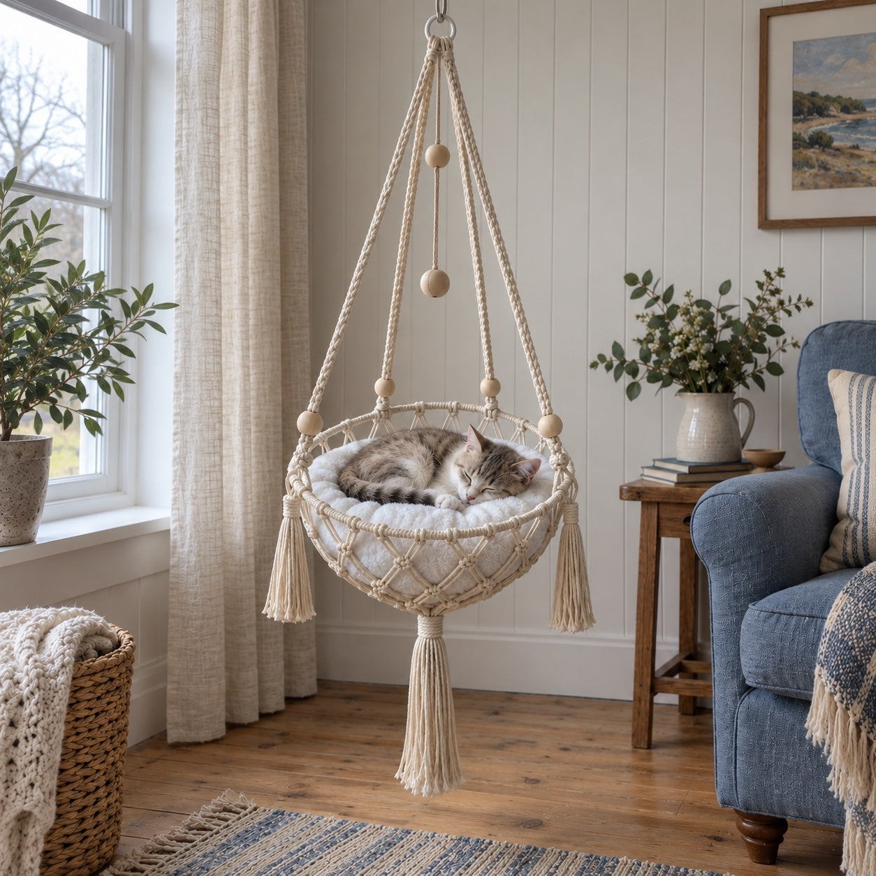 An airy coastal cottage.