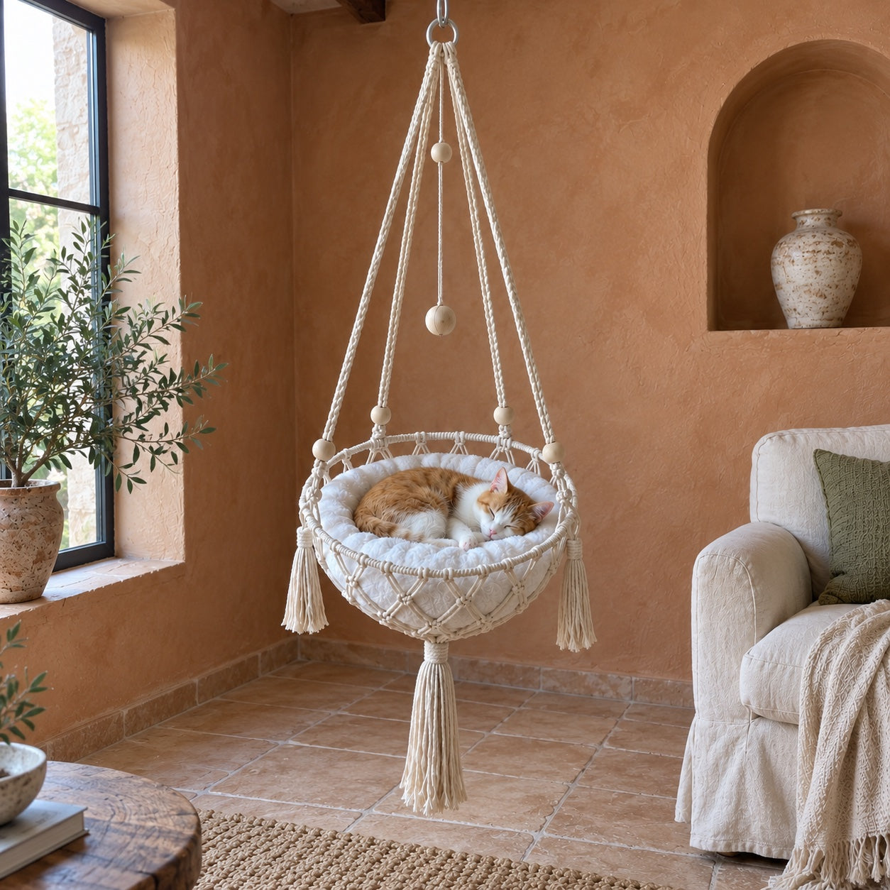 Warm Mediterranean-style living.
