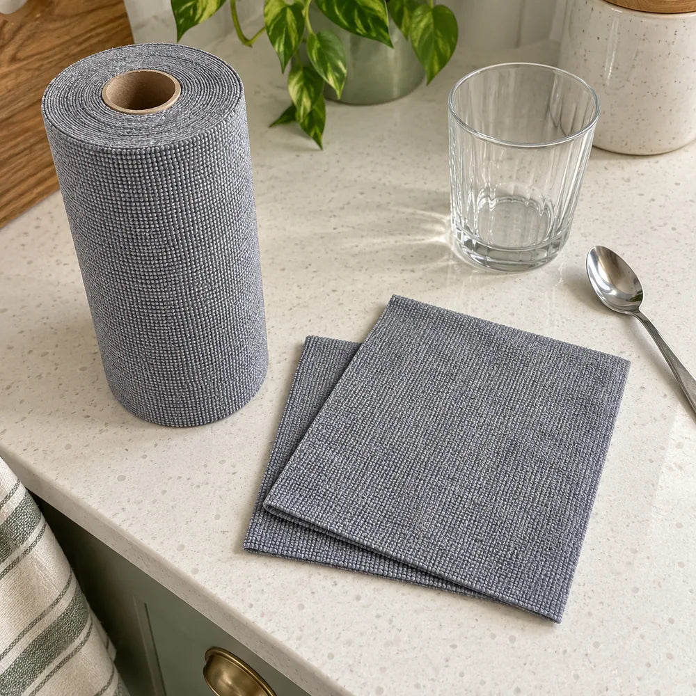 reusable cleaning roll: everyday photograph.