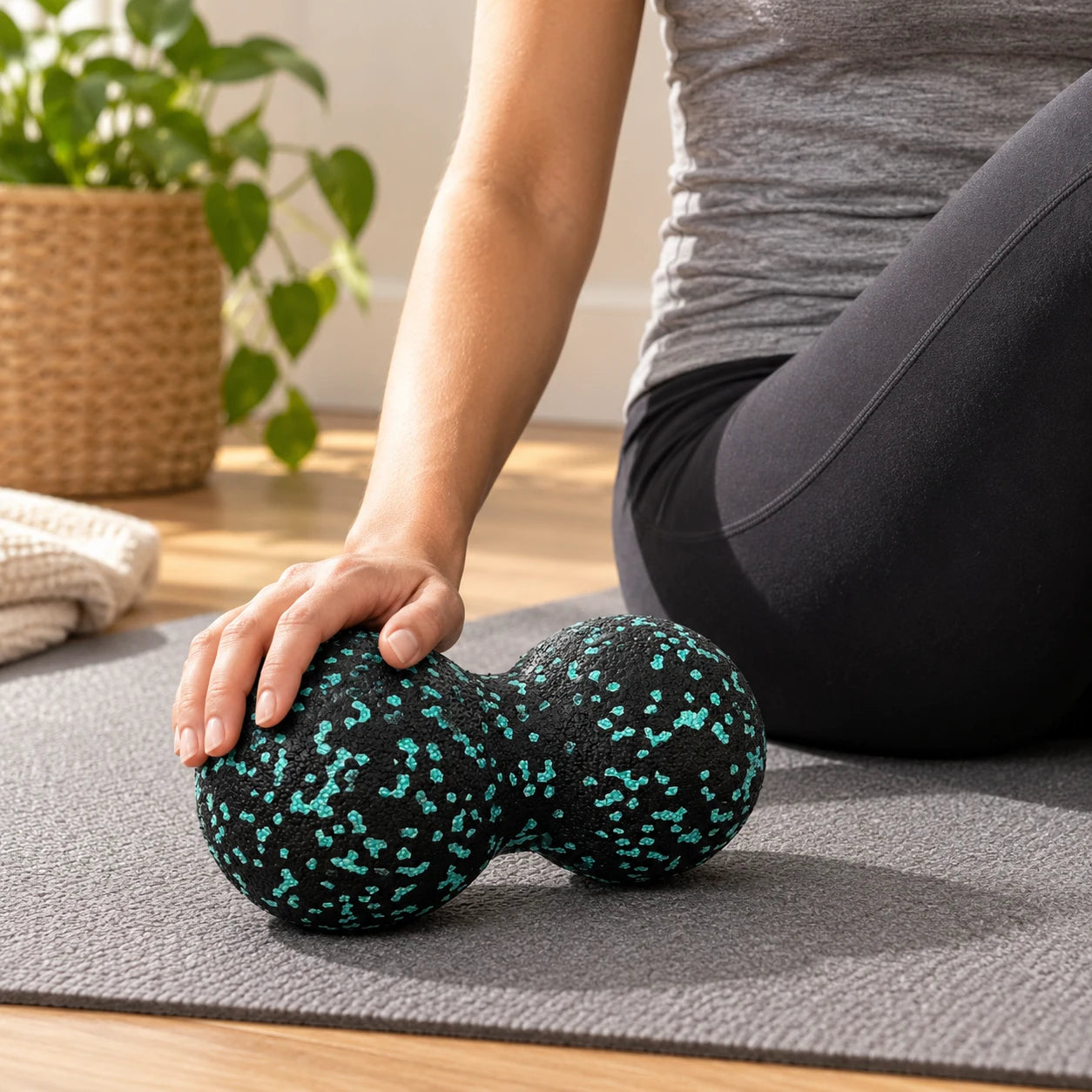 peanut massage ball: everyday setting.