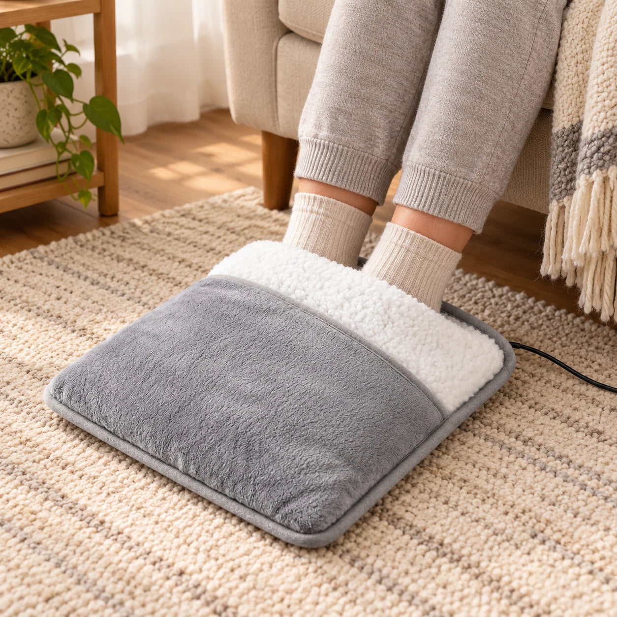 USB foot warmer: everyday setting.