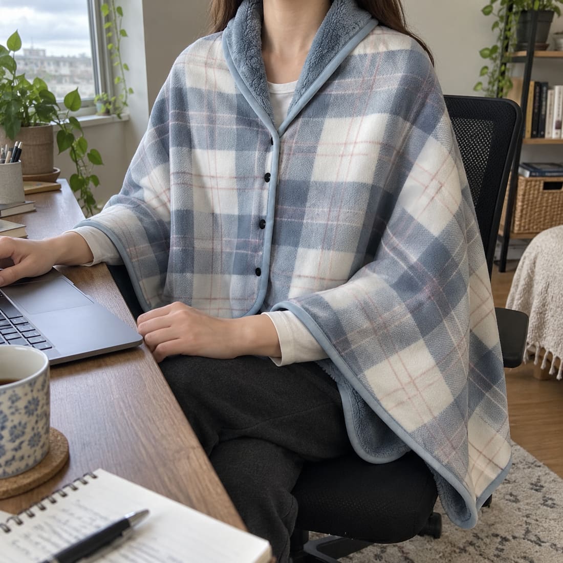 Customer photo of TENLOVE Cozy Blanket Wrap