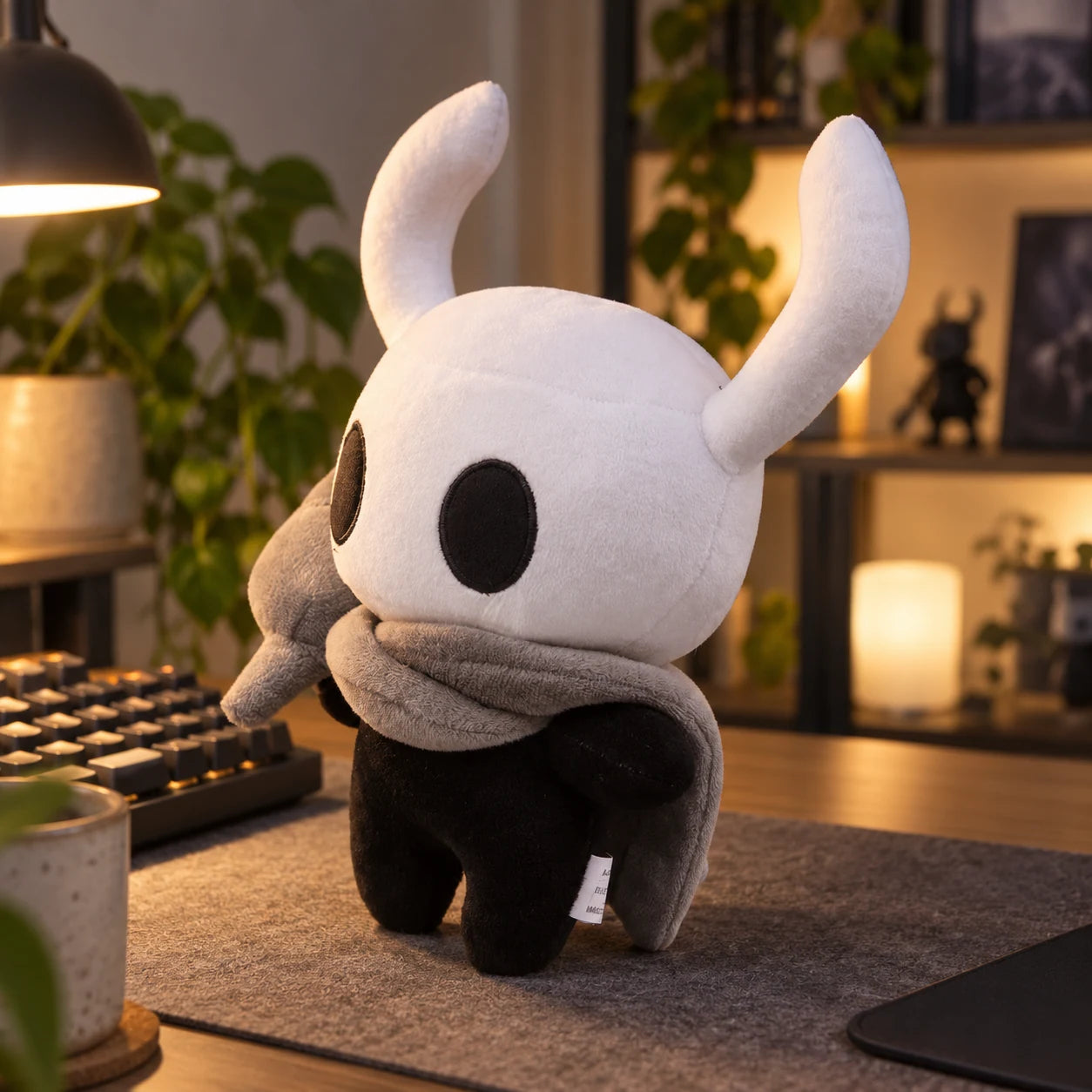 character plush in an everyday setting.