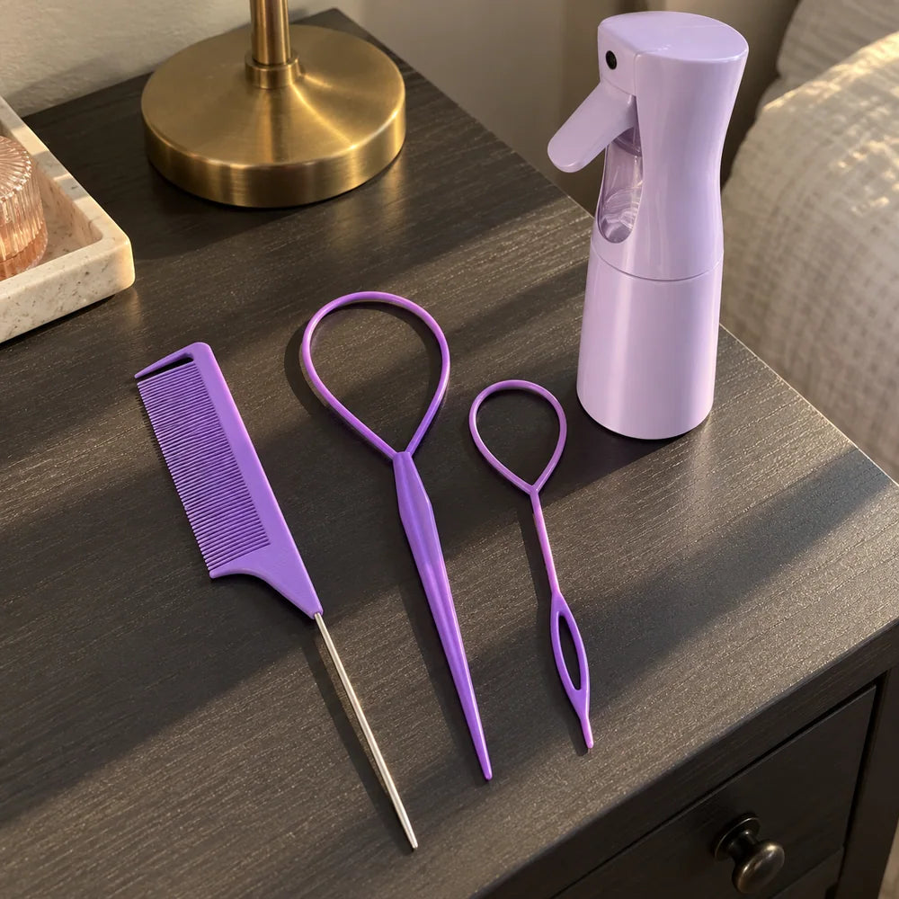 7-piece styling kit · review setting