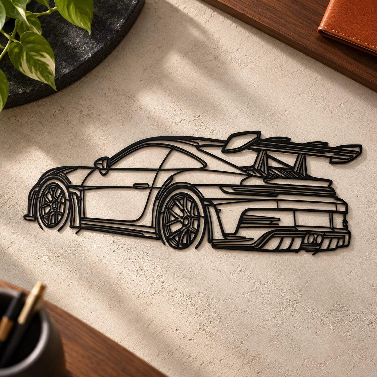 Sports Car Metal Wall Art — alternate