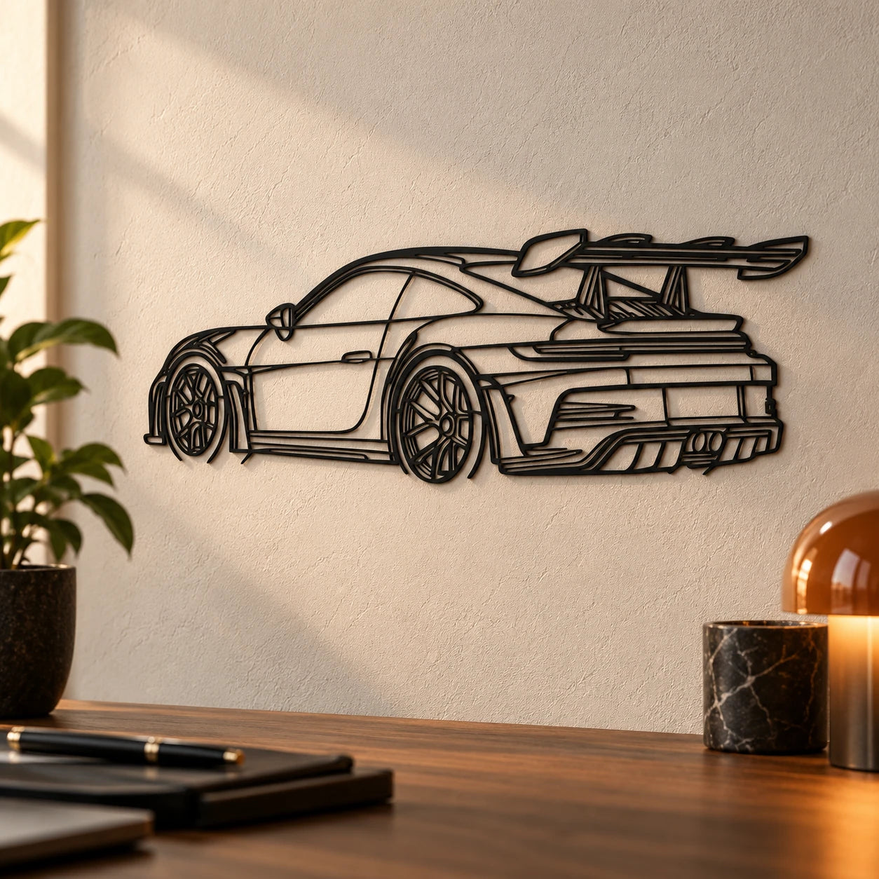 Sports Car Metal Wall Art — detail b