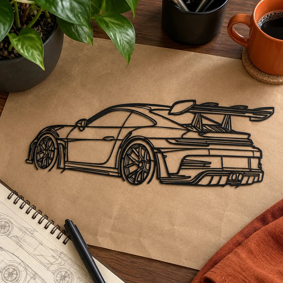 Sports Car Metal Wall Art — Customer photo 4