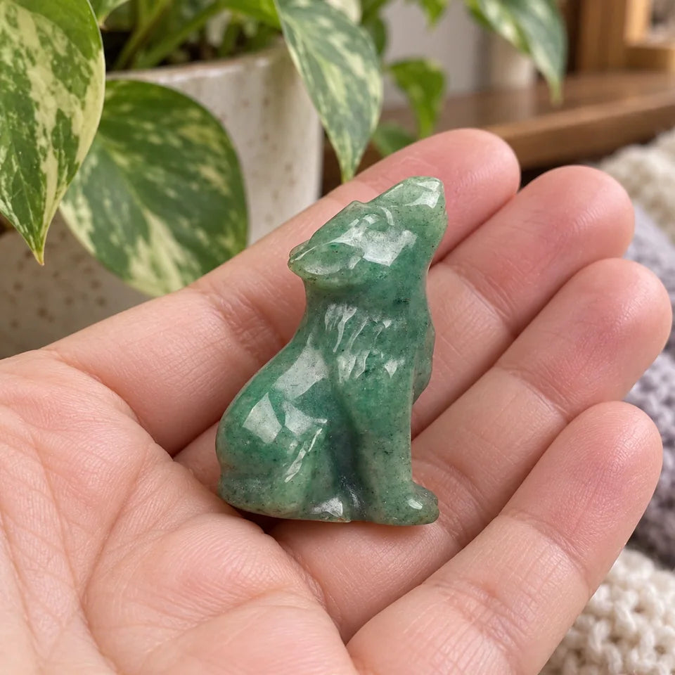Mini Stone Wolf Figurine — Customer photo 10