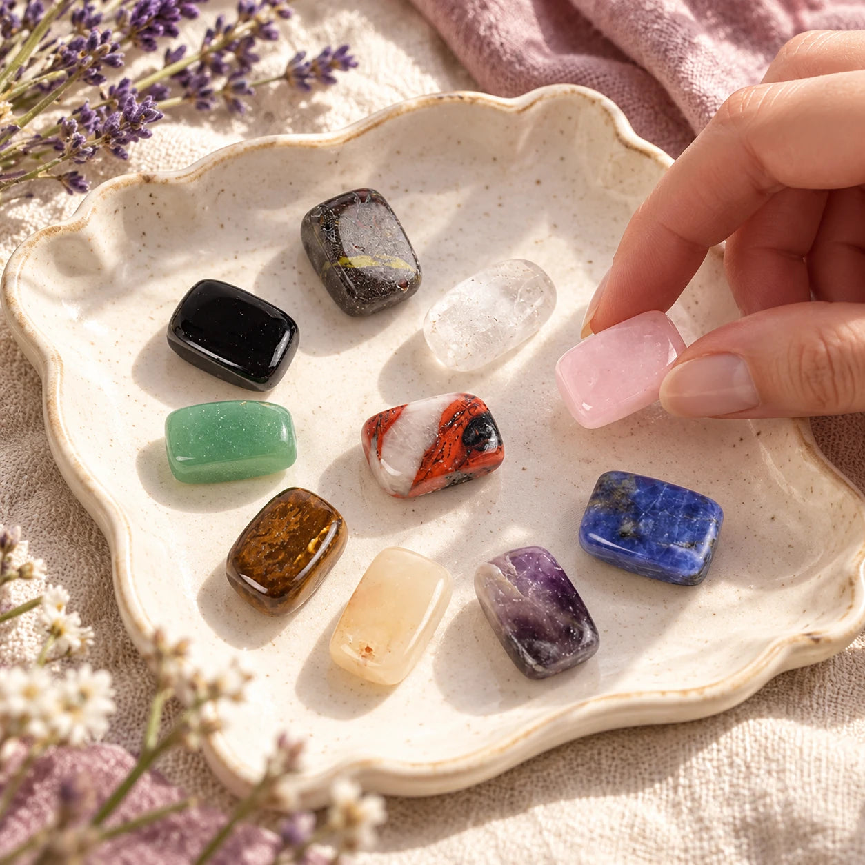 10-Piece Tumbled Stone Set — story