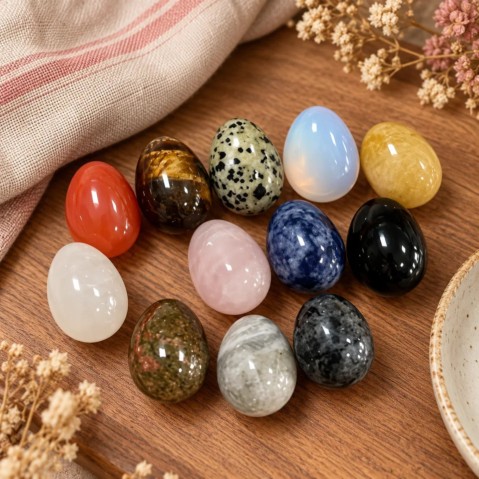 12 Polished Mini Egg Stones — Customer photo 2