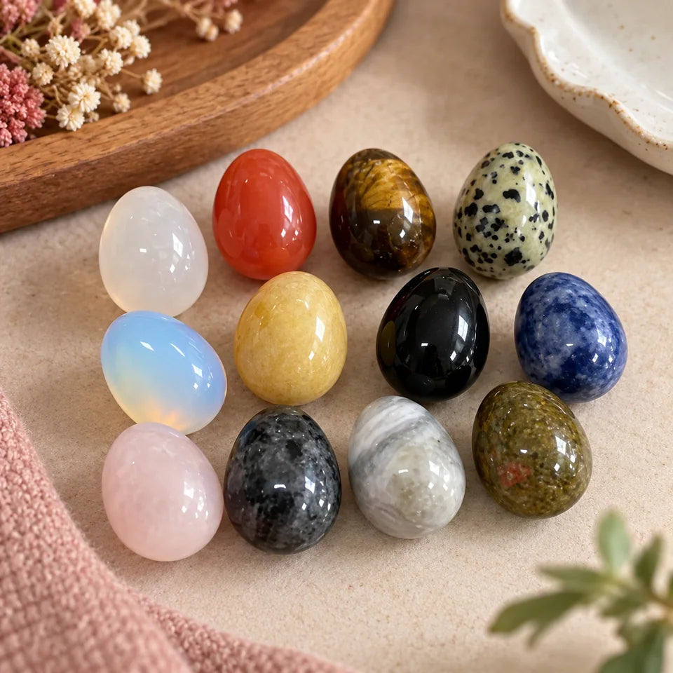 12 Polished Mini Egg Stones — Customer photo 5