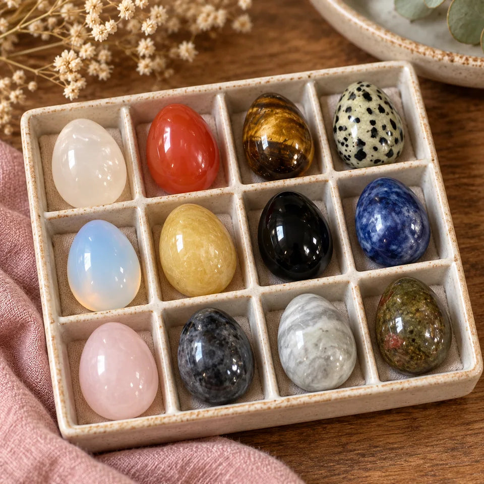 12 Polished Mini Egg Stones — Customer photo 8