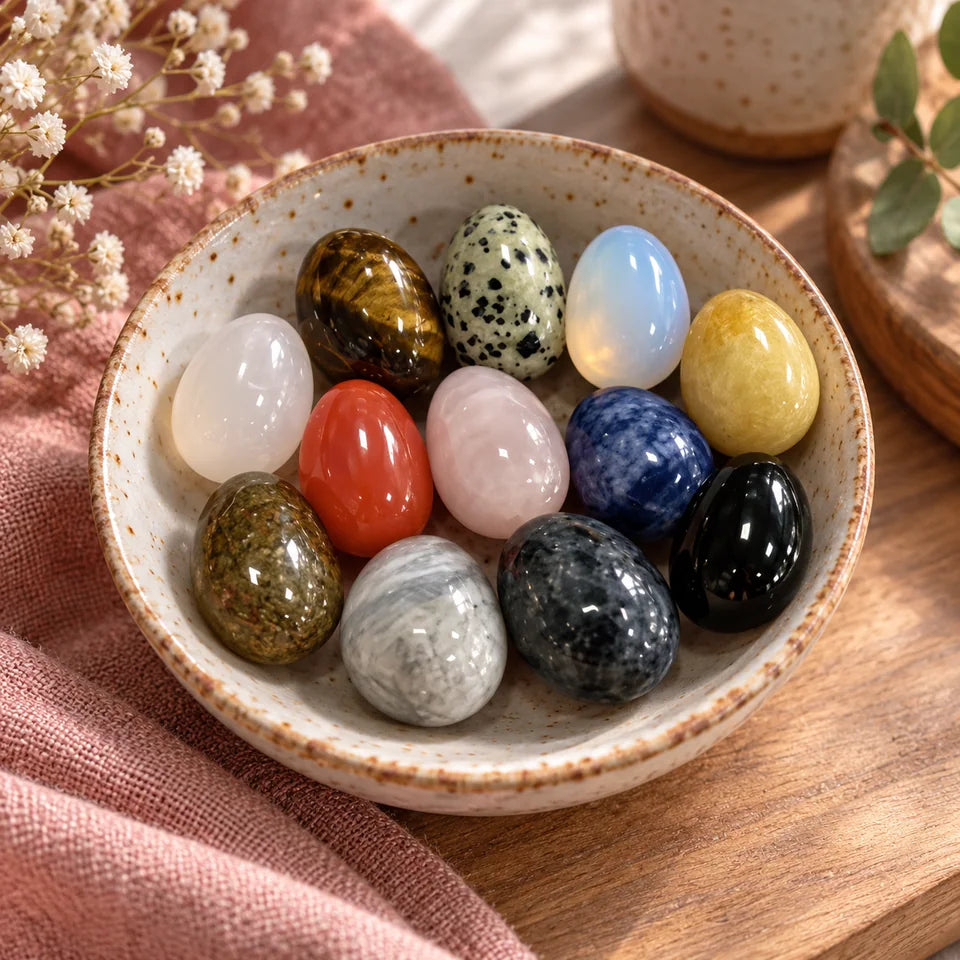 12 Polished Mini Egg Stones — Customer photo 9