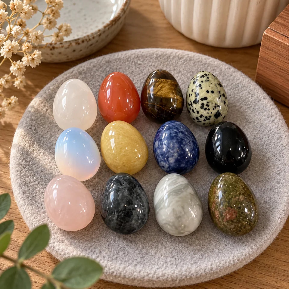12 Polished Mini Egg Stones — Customer photo 10
