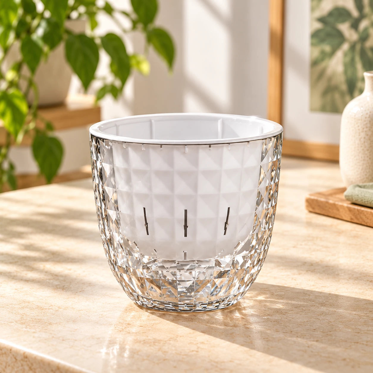 Clear Self-Watering Planter — alternate