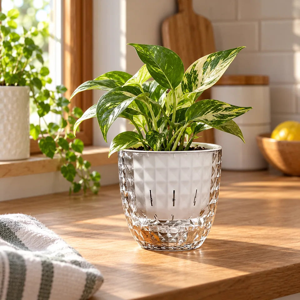 Clear Self-Watering Planter — Customer photo 4