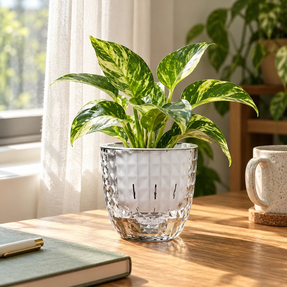 Clear Self-Watering Planter — Customer photo 7