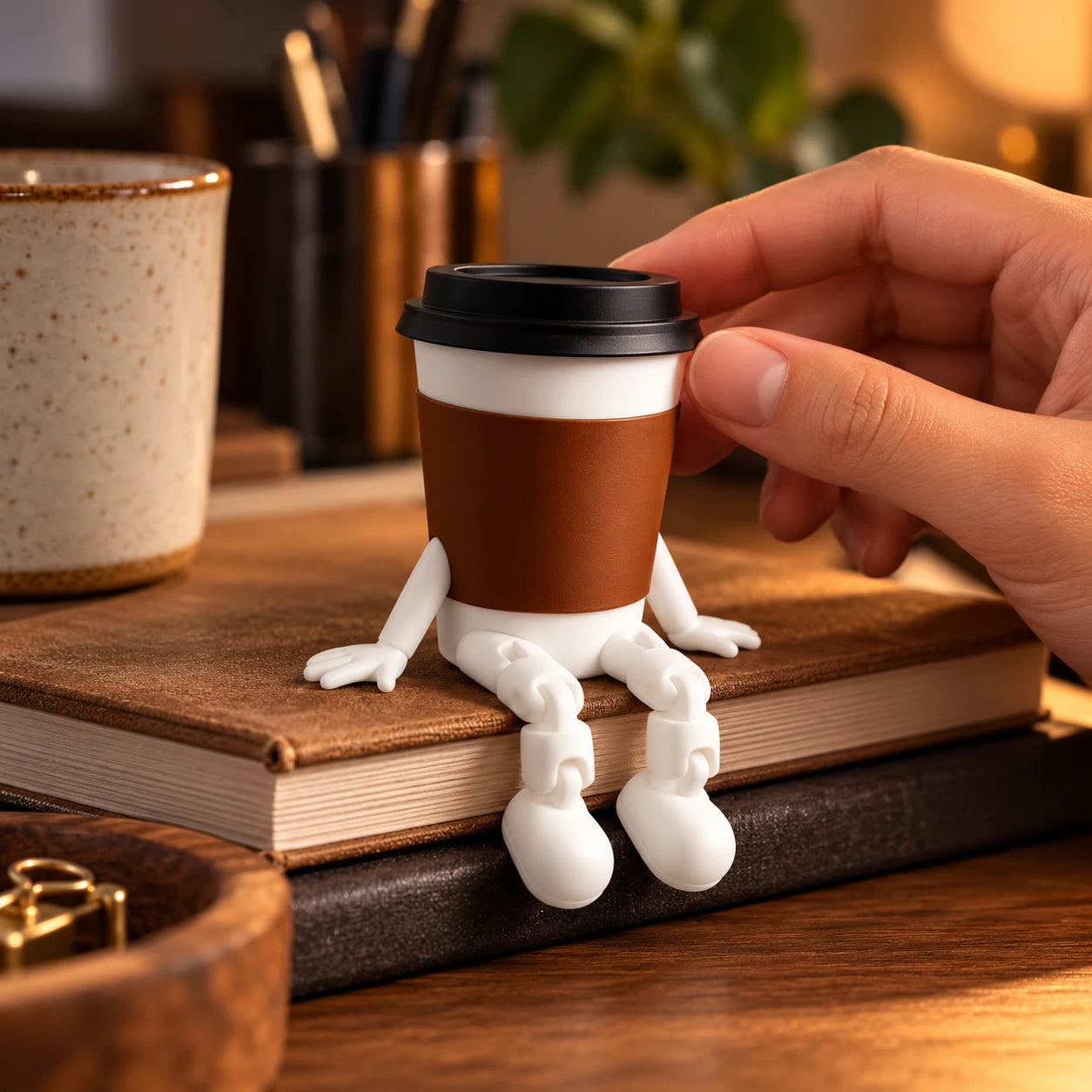 Articulated Coffee Desk Figure — detail a