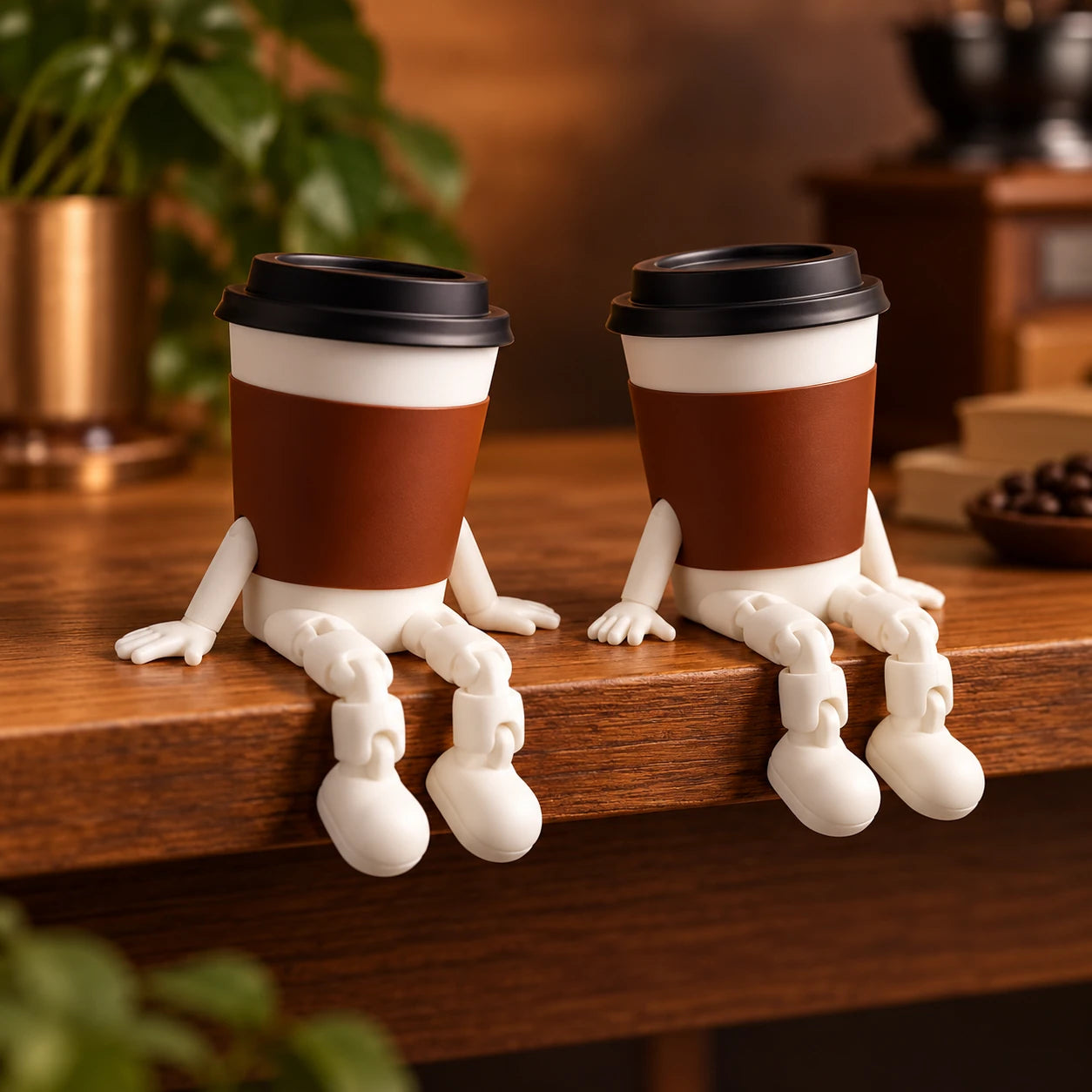 Articulated Coffee Desk Figure — pair