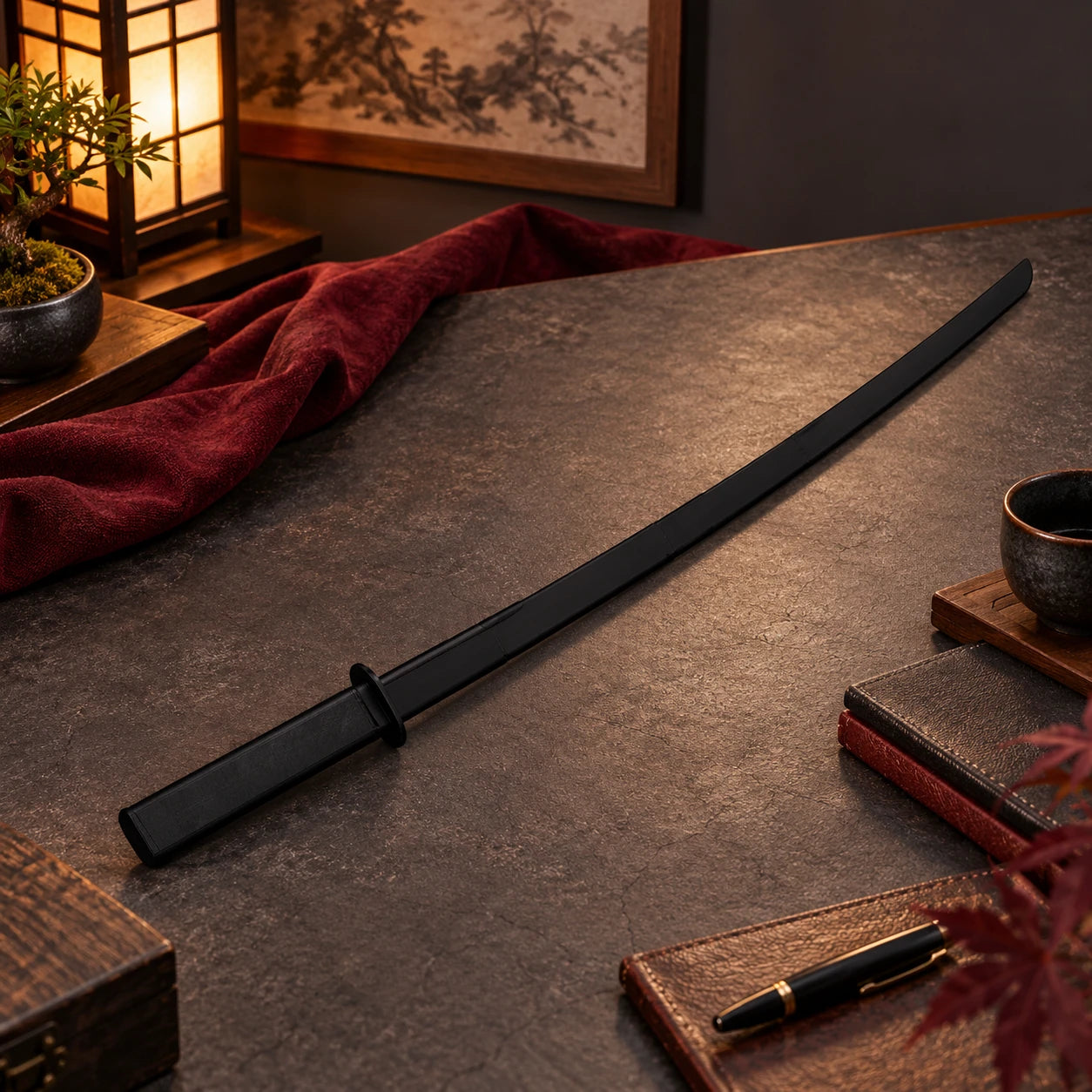 Telescoping Plastic Katana Prop — lifestyle
