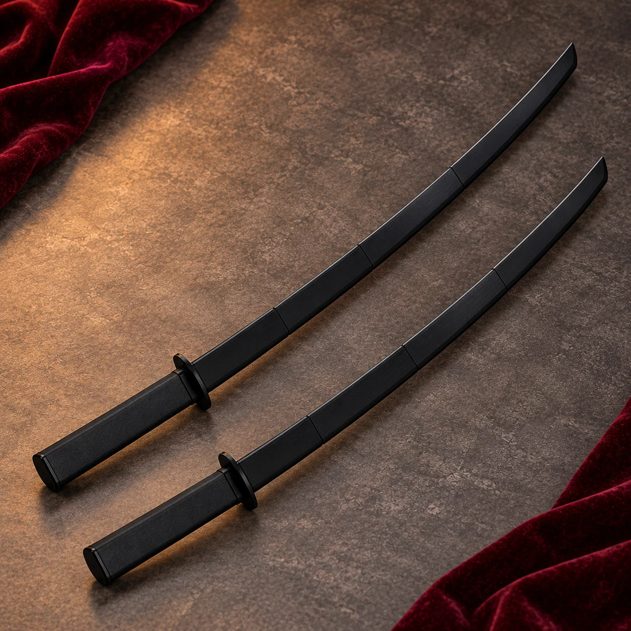 Telescoping Plastic Katana Prop — pair