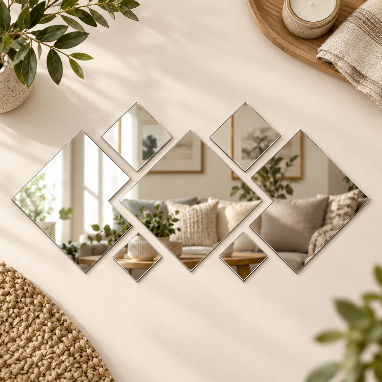 Diamond Light Acrylic Mirror Stickers — detail b
