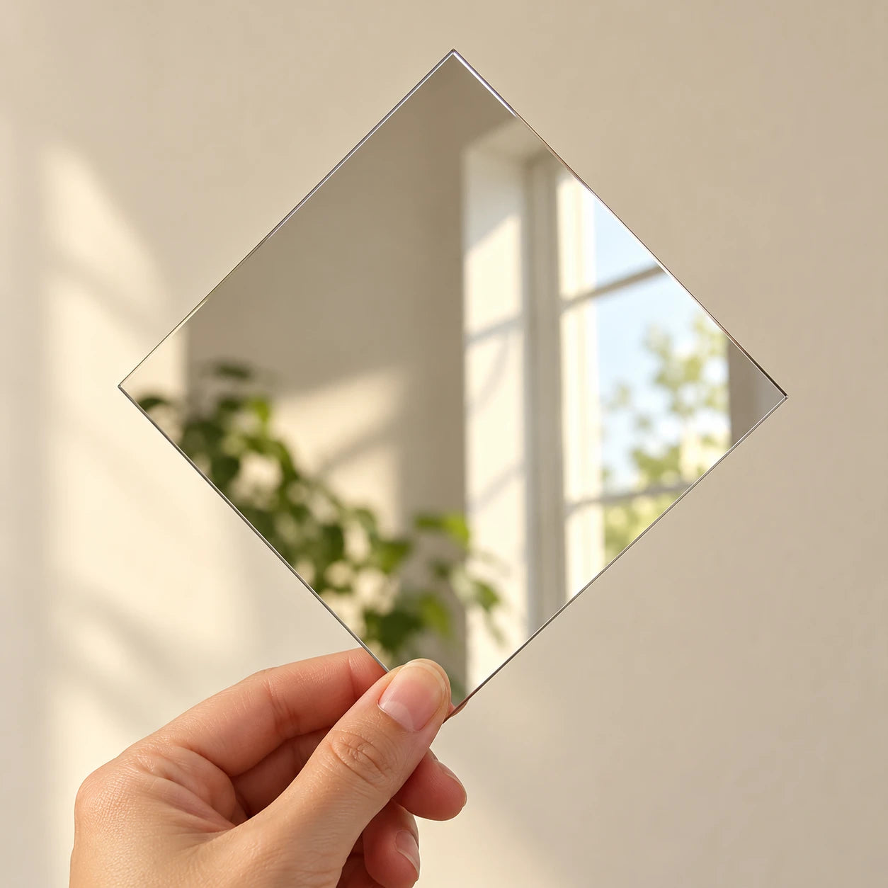 Diamond Light Acrylic Mirror Stickers — scale