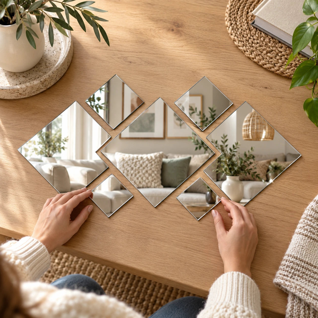 Diamond Light Acrylic Mirror Stickers — story