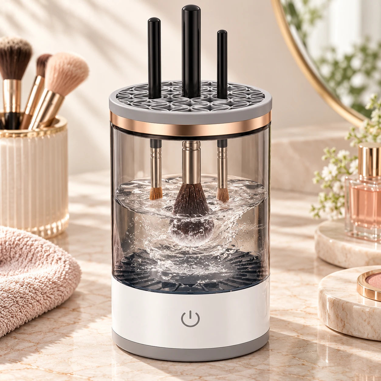 Fresh Canvas Electric Makeup Brush Cleaner — detail a