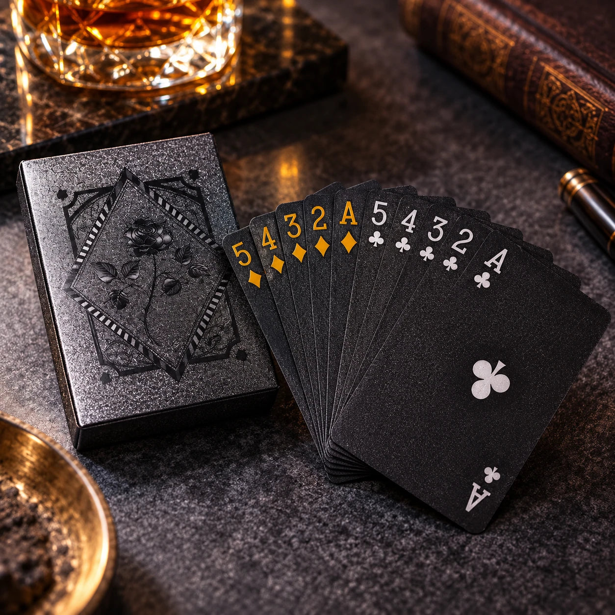 After Hours Metallic Playing Cards — detail a