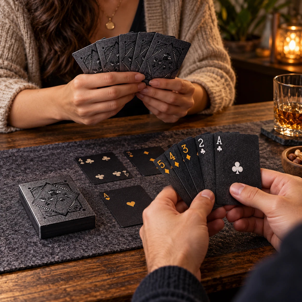 After Hours Metallic Playing Cards — story