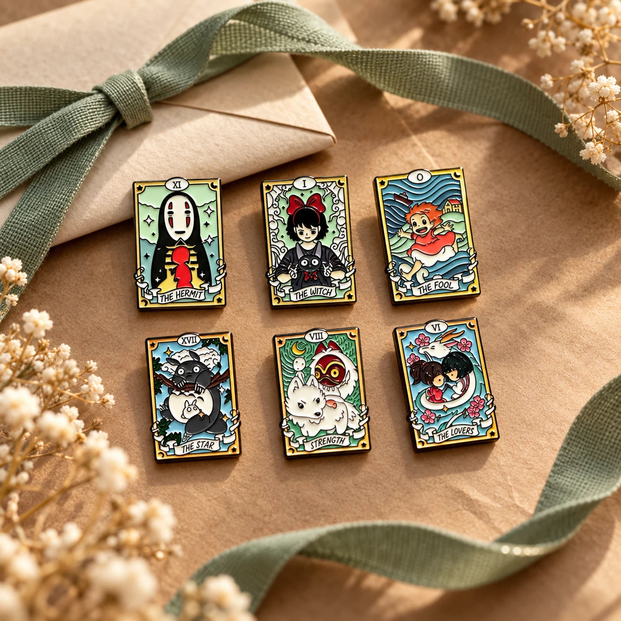 TENLOVE Storykeeper Six Anime Enamel Pins — pair