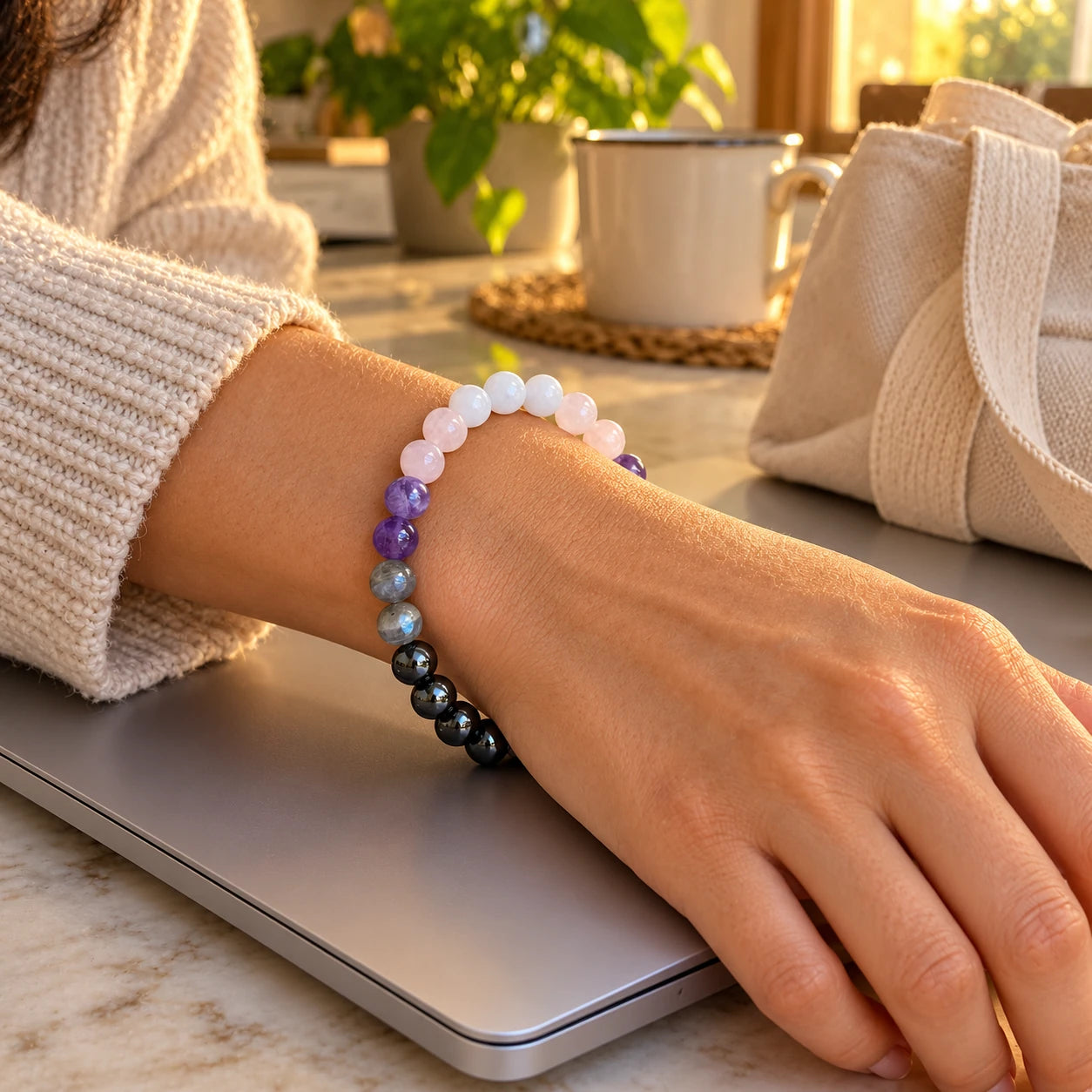 Six-Style Beaded Intention Bracelet — story