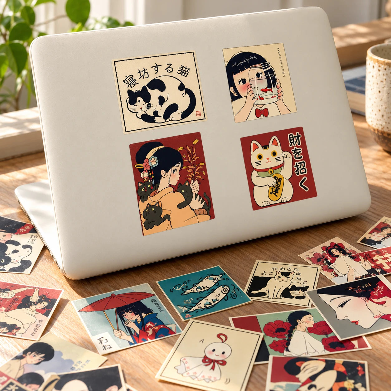 TENLOVE Paper Reverie Vintage Japanese Anime Sticker Pack — alternate