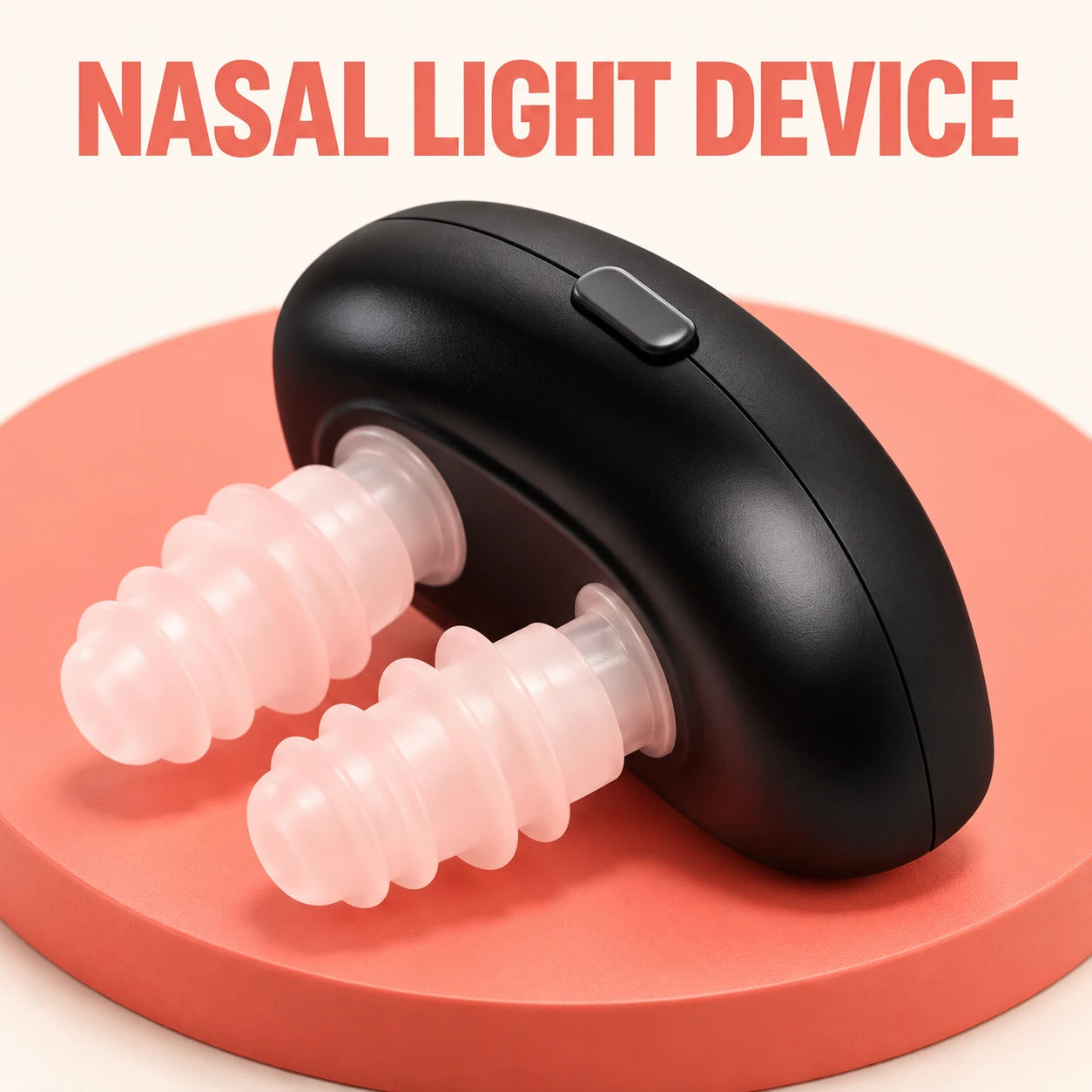 Black tenlove clear pause nasal light device