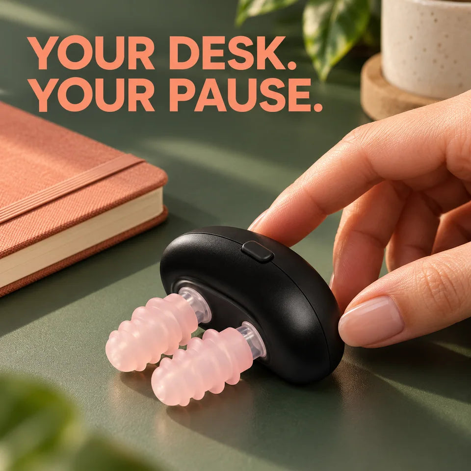 The device within reach on a desk.