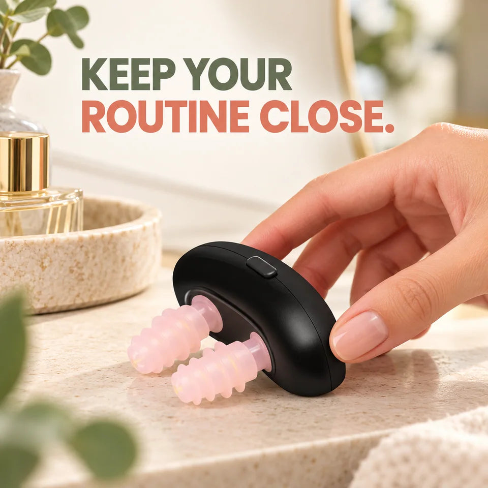 A small device on an everyday shelf.